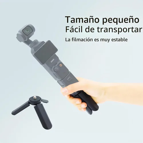 Vista 4 de Mini trípode para DJI Osmo Pocket 3, para bolsillo 3 cardán cámara trípodes soporte de escritorio