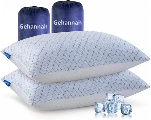 Vista 10 de Almohada de viaje – Paquete de 2 almohadas pequeñas comprimibles para acampar para dormir, almohada de espuma viscoelástica triturada con bolsa