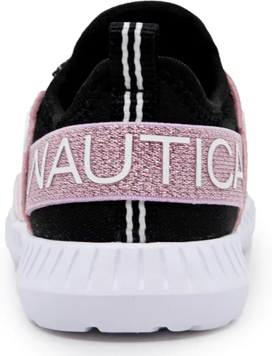 Vista 3 de Nautica - Tenis modernos y con detalles metálicos para niñas zapato deportivo para correr con cordones I kappil I niña grande niña pequeña niña