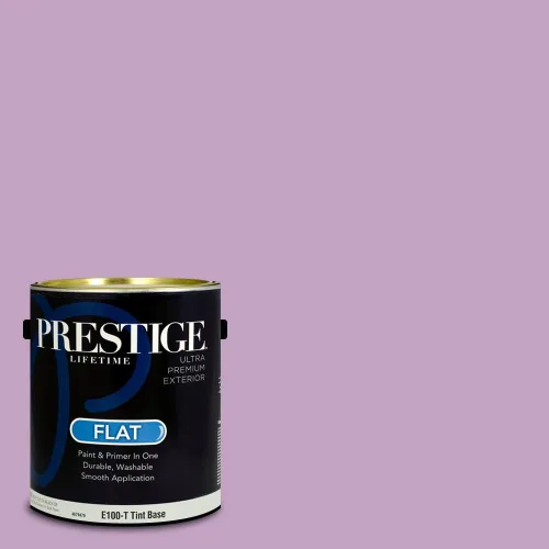 Vista 68 de PRESTIGE Pinturas de pintura interior e imprimación en uno, 1 galón, plano, combinación comparable de Sherwin Williams* Kimono Violet*