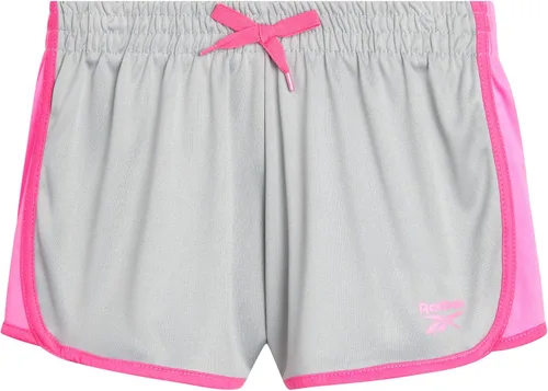 Vista 4 de Reebok Girls' Active Shorts Lightweight Athletic Mesh Gym Shorts (2 Pack)