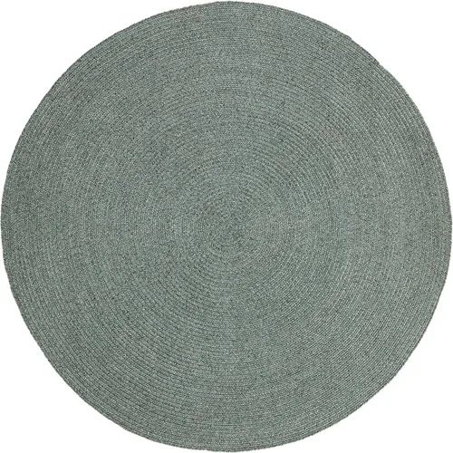 Vista 12 de BNM - Alfombra ovalada bohemia para interiores y exteriores con patrón trenzado sólido, perfecta para patio trasero, patio, oficina, sala de estar
