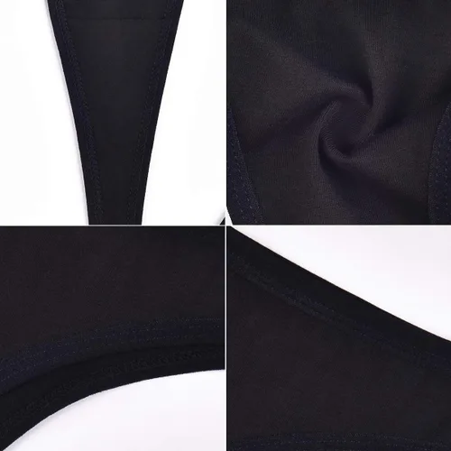 Vista 6 de Paquete de 6 tangas de algodón para mujer ropa interior transpirable para bikini