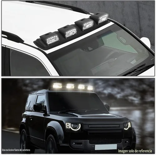 Vista 7 de DNA MOTORING FL-ZTL-360-CH Luz antiniebla universal montada en el techo con arnés de cableado e interruptor interior, ángulo de haz ajustable