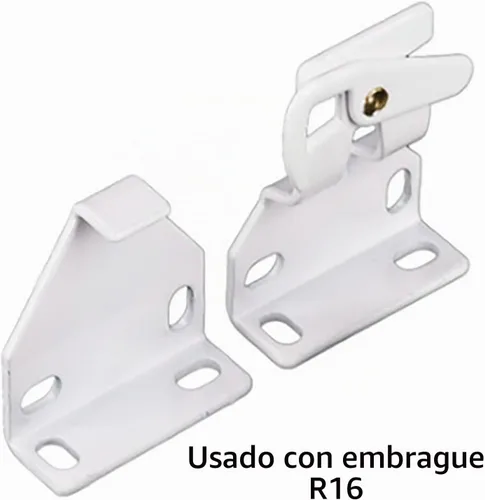 Vista 5 de R 16 Soporte de pantalla de rodillo 1 par de soportes de sombra de rodillo blanco #RB560 para embrague R16