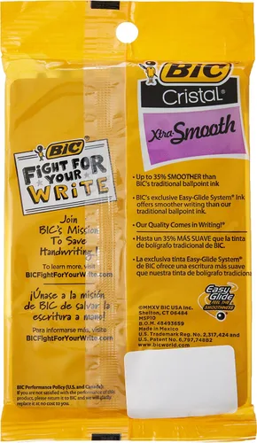 Vista 2 de BIC Cristal Xtra, Bolígrafo suave, Negro 20 Count