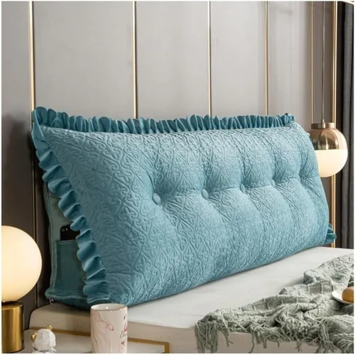 Vista 14 de Almohada de lectura triangular/almohada larga para cabecero, almohada de cama de lectura, respaldo triangular, cojín de apoyo de posicionamiento