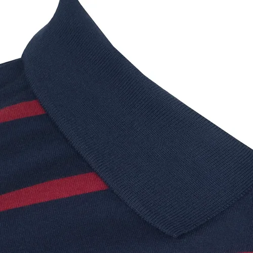 Vista 4 de FC Barcelona - Camisa polo a rayas para hombre