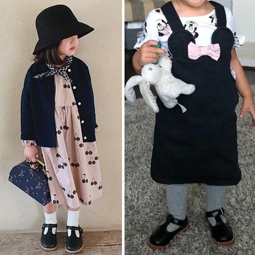 Vista 3 de Peyarlie Zapatos de vestir para niña pequeña, zapatos planos de bailarina, zapatos de fiesta, escuela, con lazo, zapatos de princesa para boda