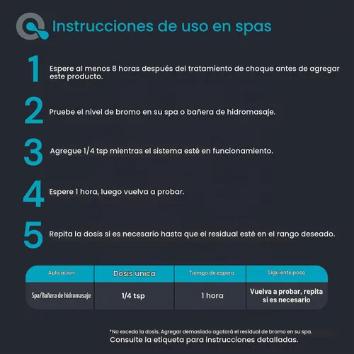 Vista 6 de AquaDoc Neutralizador de bromo para piscinas y jacuzzis - Tiosulfato