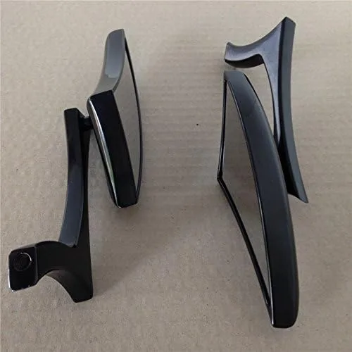 Vista 2 de Negro Spear hoja Mini Espejos para Suzuki Savage Intruder Volusia Boulevard
