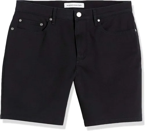 Vista 6 de Amazon Essentials Pantalones cortos elásticos con 5 bolsillos y entrepierna de 7 pulgadas para hombre