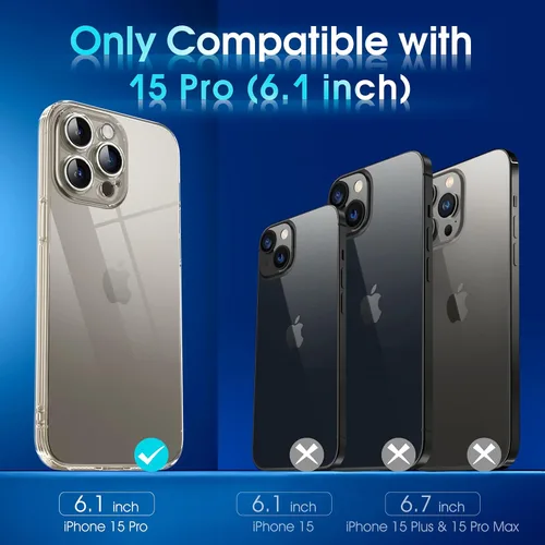 Vista 809 de Supdeal Funda cristalina transparente para iPhone 11, [No se amarillea] [Protección de la cámara] [Probado contra caídas de grado militar] Funda