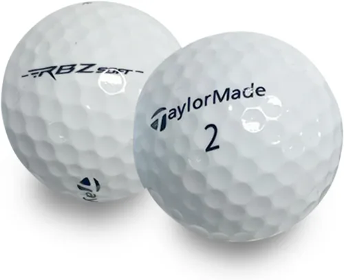 Vista 2 de Recycled Golf Balls for Taylormade Mix- Used Golf Balls Bulk Good Condition – Includes Mesh Bag – (24-48) Pack, White