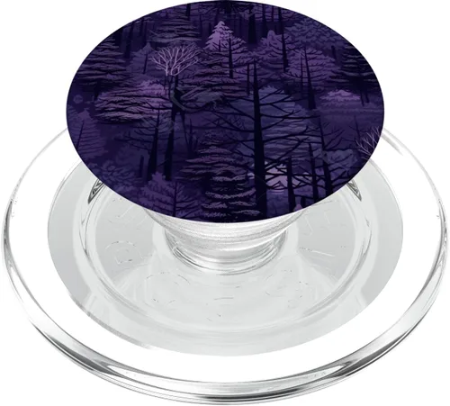 Vista 8 de PopSockets PopGrip estándar de bosque morado oscuro