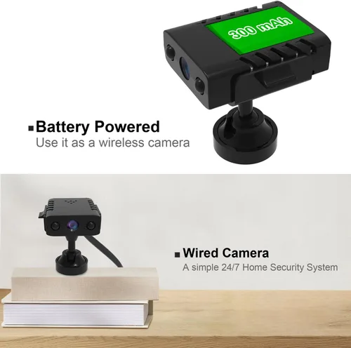 Vista 7 de Cámara de batería inalámbrica WiFi más pequeña, cámara de seguridad HD1080P, vigilancia Vdeo portátil, monitor de bebé