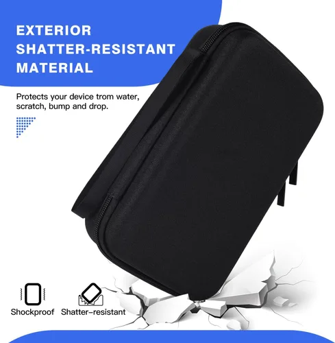 Vista 4 de Estuche organizador electrónico de viaje rígido para adaptadores de carga de MacBook, cables, banco de energía, ratón mágico Apple, lápiz Apple