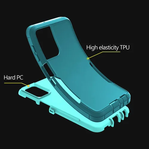 Vista 4 de Asuwish Funda de teléfono para Samsung Galaxy A32 5G 2021 de 6.5 pulgadas con cubierta protectora de pantalla y accesorios de celda de doble capa