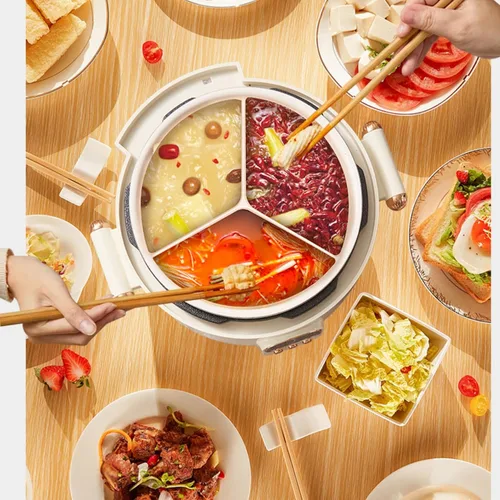 Vista 3 de Olla a presión eléctrica 4L, 70KPa, 10 presets, pantalla digital, temporizador de 24 horas 4L smart pressure cooker with 70KPa cooking, 10 presets