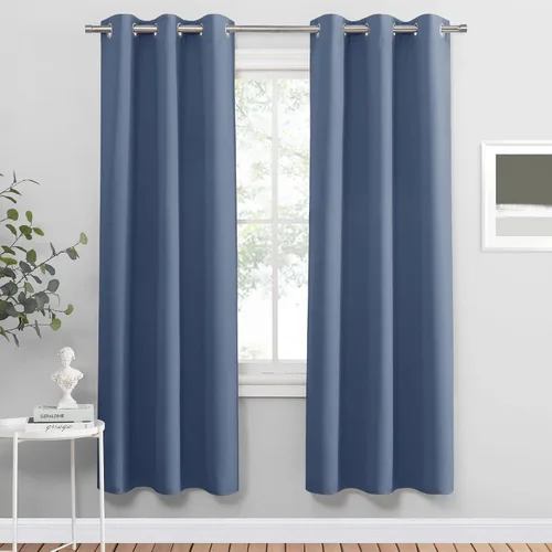 Vista 21 de PONY DANCE Cortinas para Autocaravana de 24 pulgadas de Largo, Cortinas Cortas para Baño y Cocina, Mini Cortinas de Privacidad para Camper