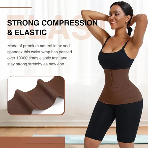 Vista 5 de FeelinGirl Waist Trainer Wrap for Women Tummy Control Waist Shaper with Loop