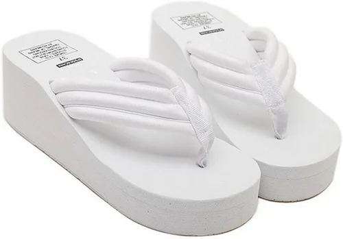 Vista 4 de Sandalias de playa de cuña alta para mujer, sandalias de verano con plataforma