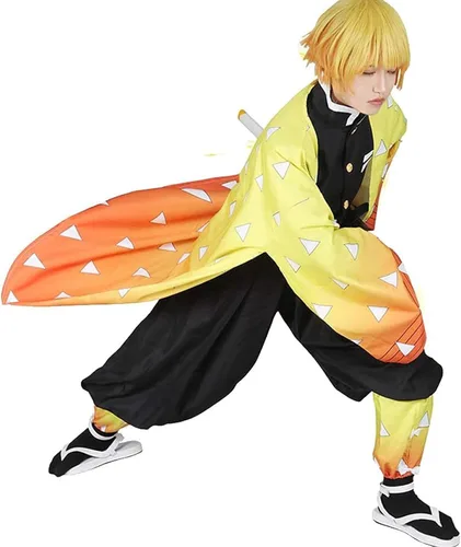 Vista 4 de Disfraz de anime para adultos, kimono, Halloween, Navidad
