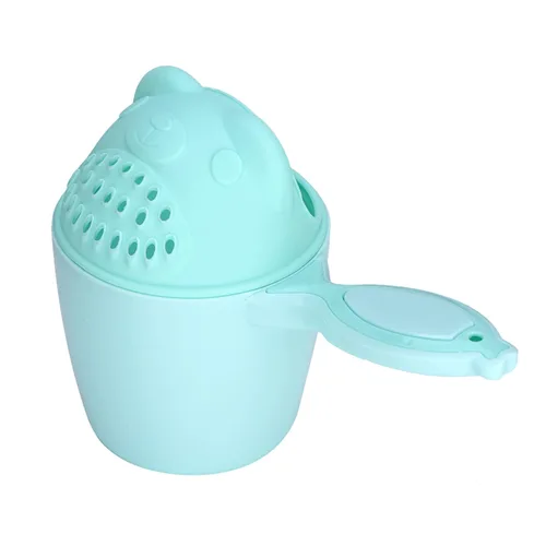 Vista 8 de Desmontable cascada libre de lágrimas bebé enjuague taza, champú Flusher para baño de cabello (verde) Compatible con Shampoo Hair Cups