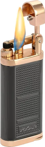 Vista 2 de XIKAR® Encendedor de llama suave Pipeline negro y rosa