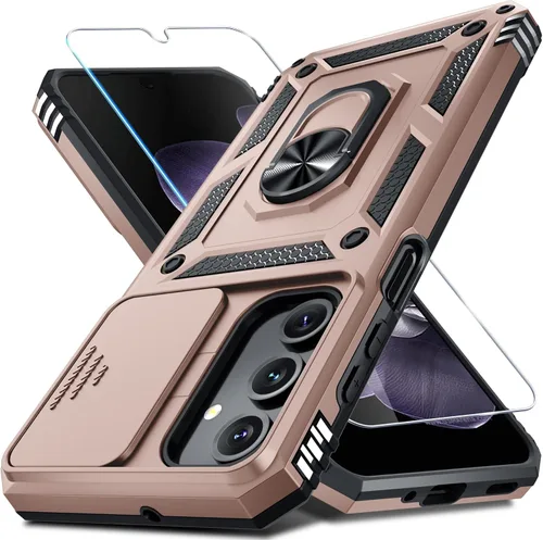 Vista 31 de Janmitta Funda compatible con Samsung Galaxy A16 5G/4G con Cubierta Deslizante Integrada para Lente de Cámara + Protector de Pantalla + Soporte