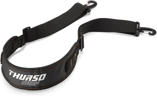 Vista 8 de THURSO SURF Correa de hombro SUP ajustable para tabla de remo con soporte acolchado Eslinga de SUP resistente con clips para tabla de remo