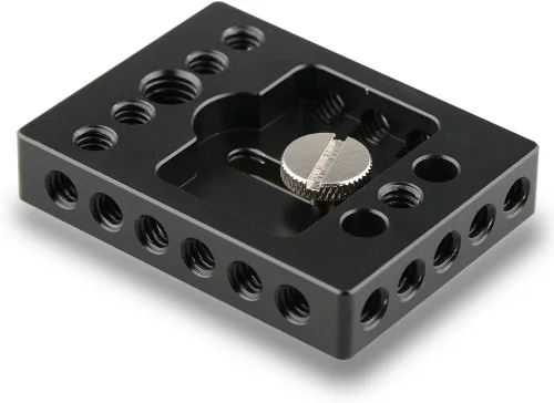 Vista 3 de Placa base de cámara CAMVATE con orificio de rosca de 1/4" y 3/8" para jaula de cámara DSLR