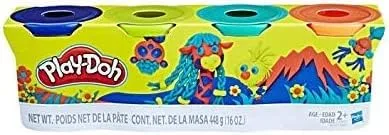 Vista 2 de Play-Doh Paquete de 8 unidades de compuesto de modelado no tóxico, latas de 4 onzas (8 latas, 32 onzas)