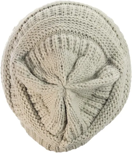 Vista 50 de C.C Trendy Warm Chunky Soft Stretch Cable Knit Beanie