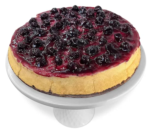 Vista 3 de ANDY ANAND CHOCOLATIER Lujosa tarta de queso de arándanos de 9 pulgadas, hecha a mano con queso crema fresco de California, vainilla real