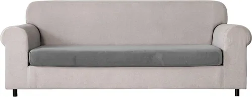 Vista 41 de Fundas de cojín de terciopelo para sofá, fundas de cojín individuales elásticas, antideslizantes, protector de muebles lavable, fundas de cojín