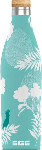 Vista 10 de SIGG - Botella de agua aislada - Meridian Black - A prueba de fugas y extra delgada - Sin BPA - Sin plástico - Acero inoxidable 18/8 - Doble pared
