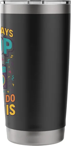 Vista 2 de Vaso aislado de acero inoxidable con texto en inglés "I Don't Always Whoop But When I Do Funny Retro Boombox