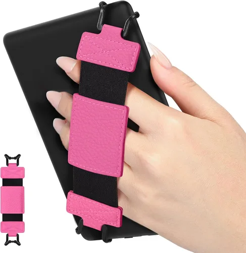 Vista 10 de MoKo Correa de mano suave para Kindle eReaders Fire Tablet de 6-8" Kindle/Kobo/Voyaga/Lenovo/Sony Kindle E-Book Tablet, Correa de mano versátil