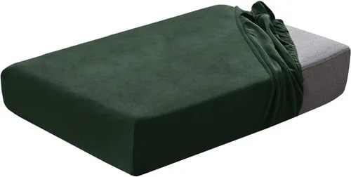 Vista 11 de Juego de fundas de cojín para asiento de sofá, fundas de cojín de terciopelo elástico, repuesto para cojines individuales con tela elástica Aguacate