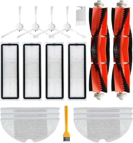 Vista 2 de Kit de piezas de repuesto compatible con Mijia 1C 2C STYTJ01ZHM, compatible con Dreame F9 Robot aspirador, cepillo de rodillo, filtro Hepa