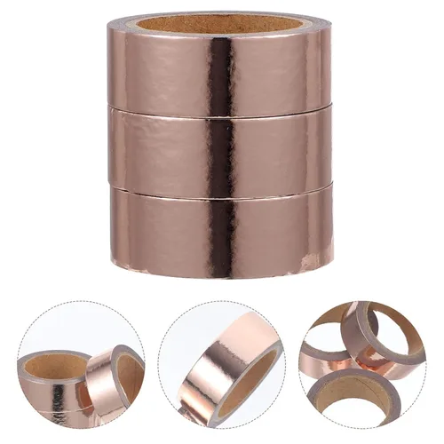 Vista 9 de MAGICLULU 3 rollos de cinta decoración scrapbooking suministros papel japonés cuaderno papel aluminio