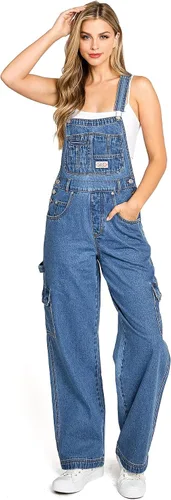 Vista 4 de Mono de mezclilla estilo chino estilo retro de los años 90
