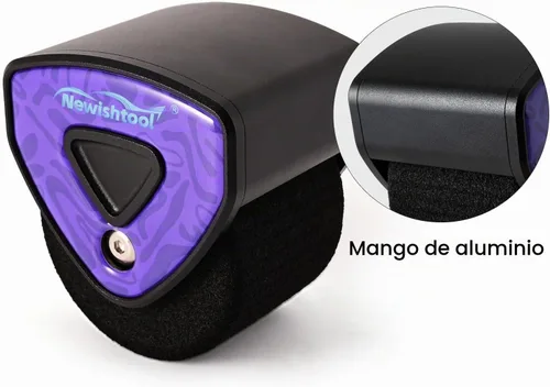 Vista 2 de NEWISHTOOL Herramienta de aplicación de vinilo resistente al calor, rodillo de costura de esponja con mango de aleación de aluminio con espuma