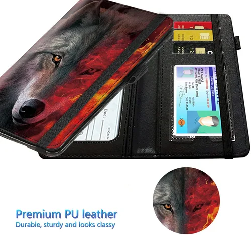 Vista 67 de Funda para chequera para hombres y mujeres, cartera de cuero RFID con ranuras para tarjetas de crédito, soporte de cheques duplicados personales