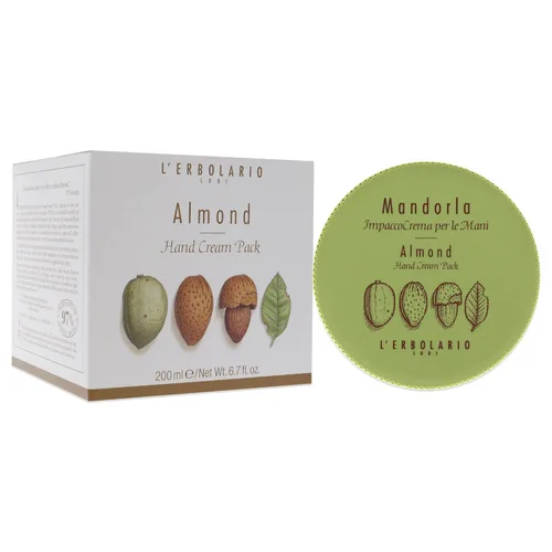 Vista 3 de L'Erbolario Crema de manos de almendras - Loción hidratante de manos para mujeres y hombres con aceite de almendras y extracto - Fragancia dulce