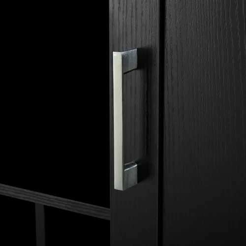 Vista 8 de 47.2" Multifunctional Kitchen Island with Drop Leaf & Power Outlet – Wine Bar with Bottle Rack, Coffee Station, 2-Door Storage & Adjustable Shelves