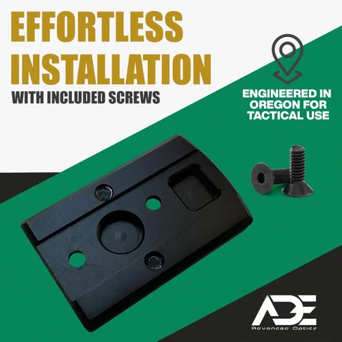 Vista 7 de ADE Advanced Optics Placa de montaje para Ruger 57 / Ruger 5.7 – Adaptador de cola de milano de precisión para RMR Footprint Red Dot – Compatible