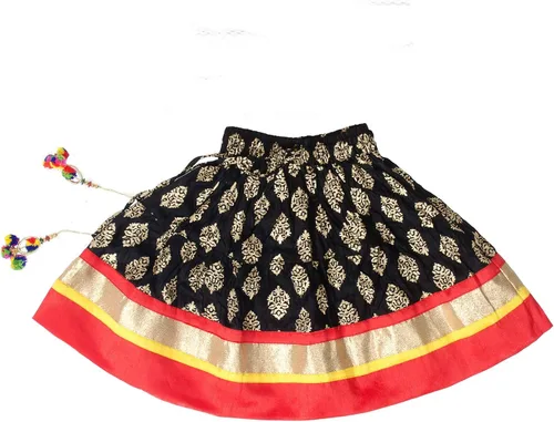 Vista 4 de Chandrakala Kids Lehenga Choli Set for Girls (KL101-P)