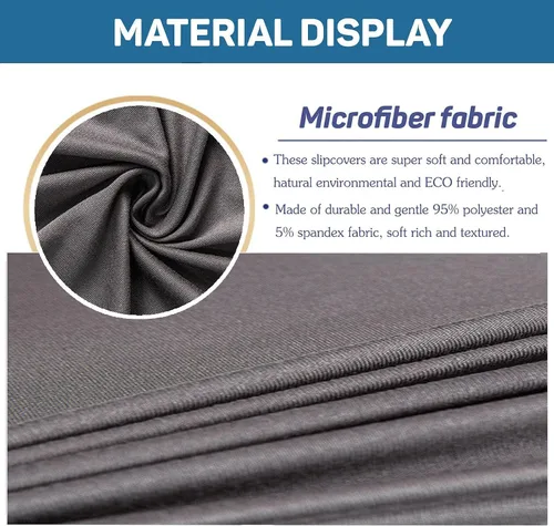 Vista 4 de Funda elástica para silla de club, fundas de microfibra para sillas de bañera que se pueden mover suaves, lavables a máquina, funda elástica